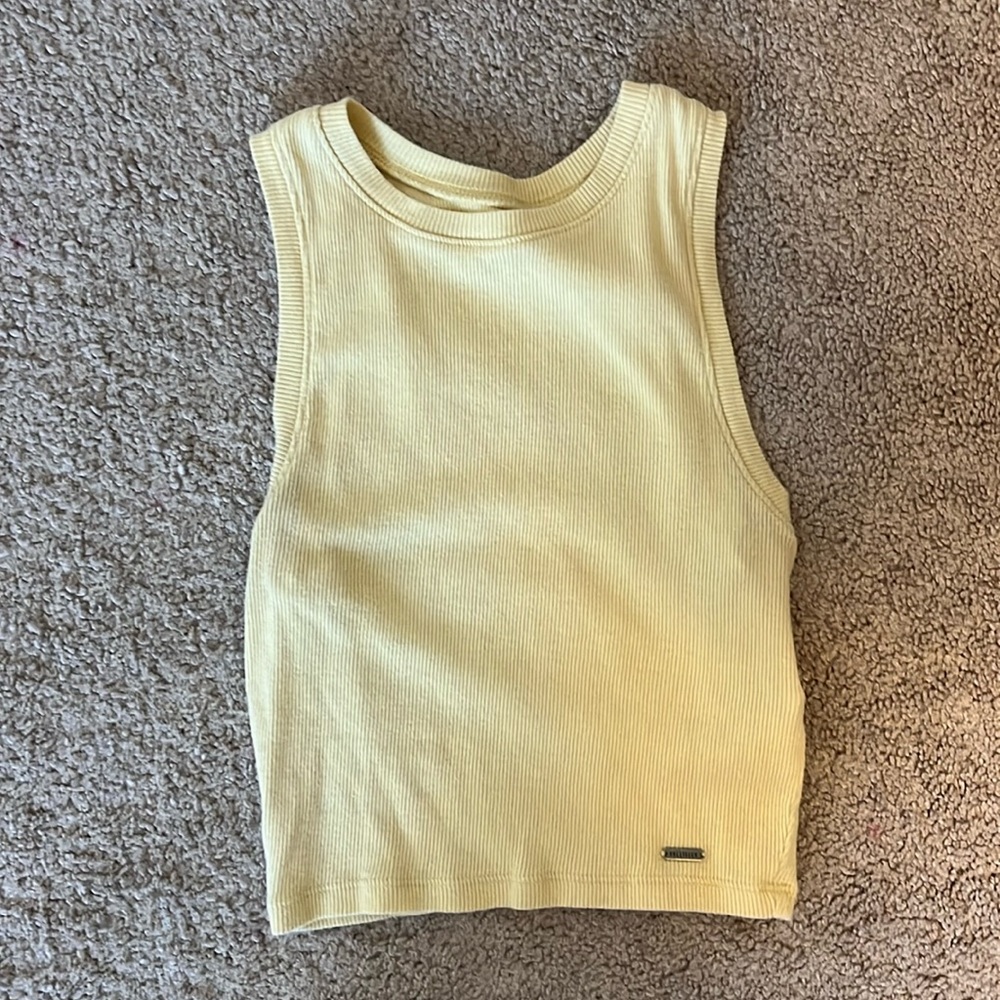 Hollister Yellow Tank Top